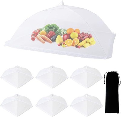 7 Pack Food Covers for Outdoors Mesh Screen Include Food Tents 1 Extra Large ...