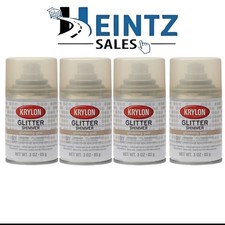KRYLON 401 -- Glitter Shimmer Glistening Gold 3 oz 4 Pack