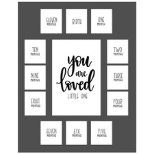 All Things For Mom First Year Picture Mat with verse You Are Loved Little