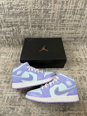Größe 4,5 - Nike Air Jordan 1 Mid GS Purple Pulse Arctic Punch 554725-500