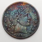 1892-S Barber Half 1/2 Dollar 50c 90% Silver San Francisco US Coin TONER WOW!