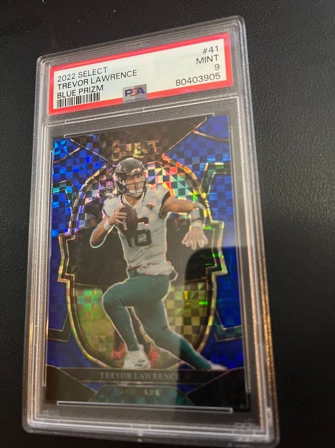 2022 SELECT BLUE PRIZM #41 TREVOR LAWRENCE 109/199 JACKSONVILLE JAGUARS CLEMSON