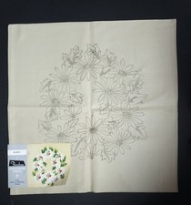 Copricuscino prestampato per ricamo disegno margherita cucito 19 pollici x 19 pollici