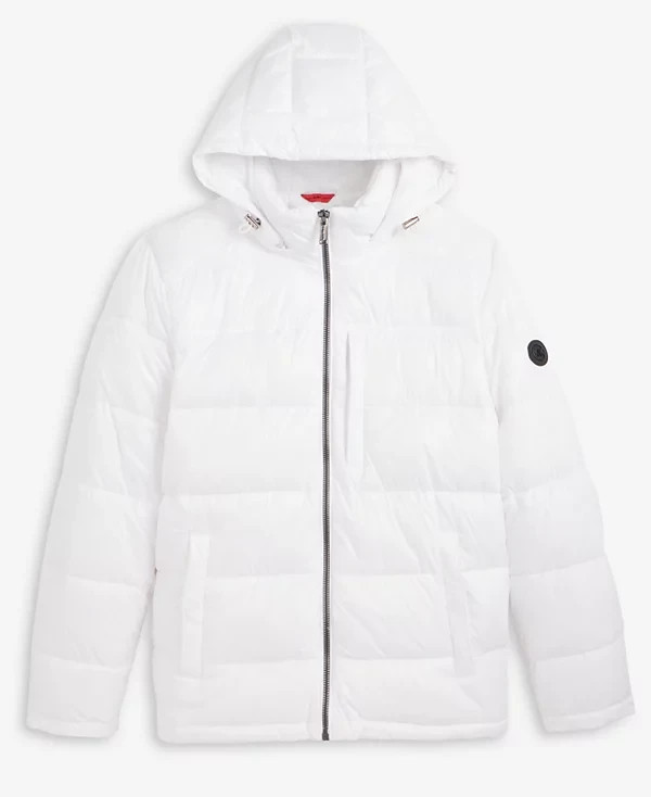 Michael Kors Men's Shine Puffer Jacket White Size M Style MMK63984