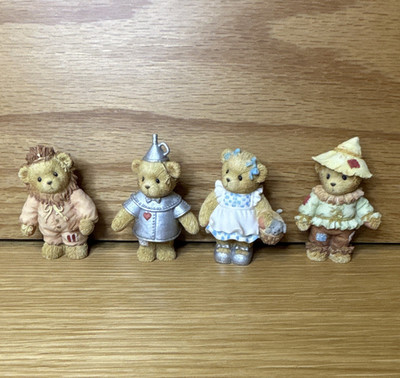 Cherished Teddies Wizard of Oz Bear Figurine Set of 4 Resin Dorothy Tin Man
