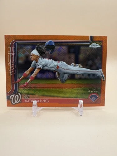 CJ Abrams 2025 Topps Chrome CJ Abrams Refractor