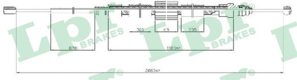 Bremsseil Seilzug Feststellbremse LPR C0716B FüR Renault Megane KM0 2 LM0 ScÉNic-image