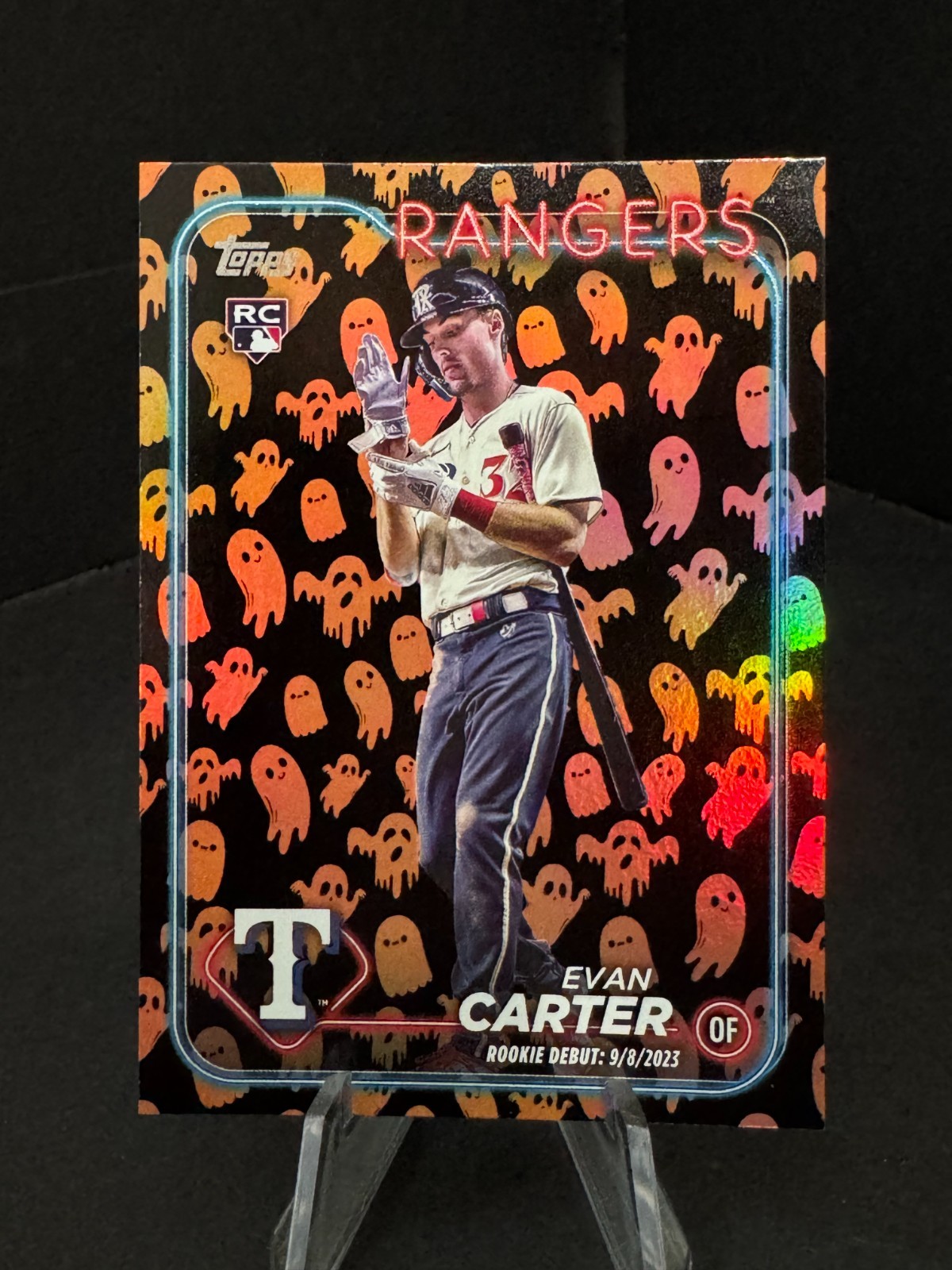 2024 Topps Update Series - Rookie Debut Evan Carter #US58 Ghost Foil (RC)