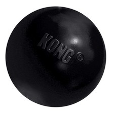 Kong Extreme Ball For Dogs Durable Fetch Toy Black Natural Rubber Small Size
