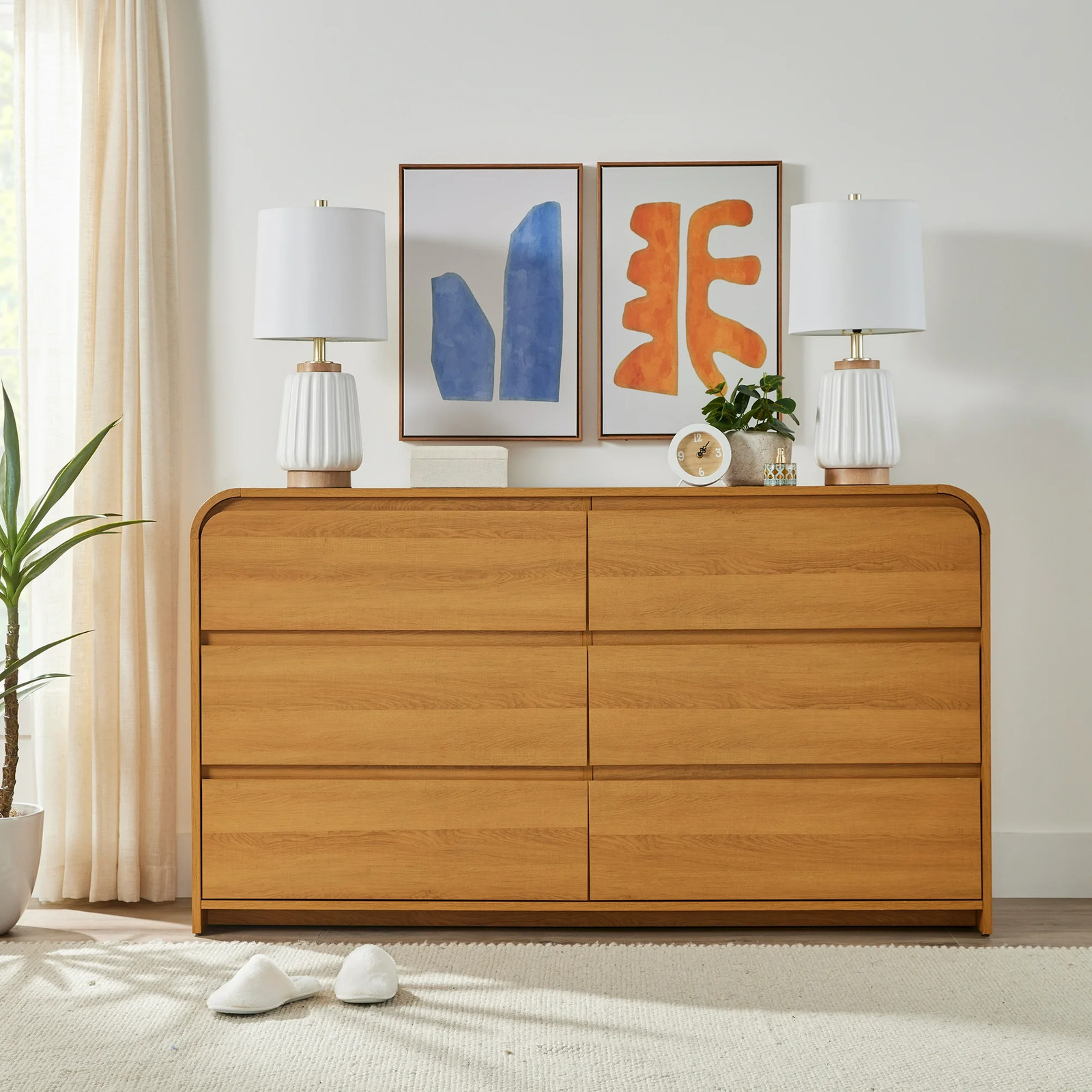 Better Homes - Gardens BHS436249972051 Juliet 6 Drawer Dresser Light Honey 27390₽