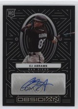 2022 Chronicles Obsidian Electric Etch Carolina Blue CJ Abrams Rookie Auto RC