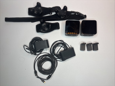 3 HTC 3.0 Vive Trackers and 2 1.0 Steam Base Stations Full Body