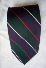 Brooks Brothers Men's Green Striped 100 Silk Tie Width 3.25