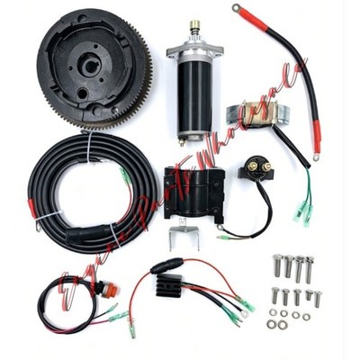 Electrical start conversion kit for YAMAHA 2 stroke 15HP outboard, model 63V