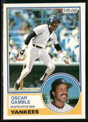 1983 Topps #19 Oscar Gamble Opeechee Team Set Break Rare