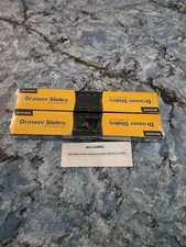 Two(2) Aolisheng Heavy Duty Drawer Slides Full Extension 20" Black New