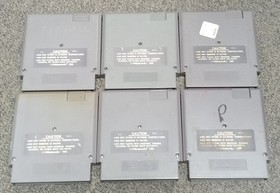 Lot of 6 Nintendo NES Games Super Mario Bros 1 2 3 Teenage Turtles WORN Labels
