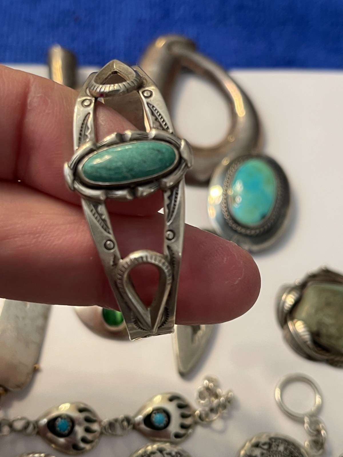 Not Scrap Big Lot  .925 Sterling Silver Bracelets… - image 17