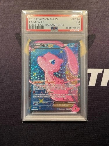 2013 POKEMON B&W LEGEND TREASURES RADIANT COLL #RC24 FULL ART/MEW EX PSA 7