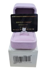 Moissanite Engagement Ring 14K White Gold 3 Ct Radiant Cut