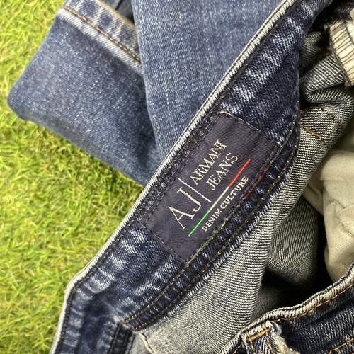 Armani Skinny Jeans 31 30 Charcoal Wash Blue Stretch Slim Fit Faded - Picture 6 of 11