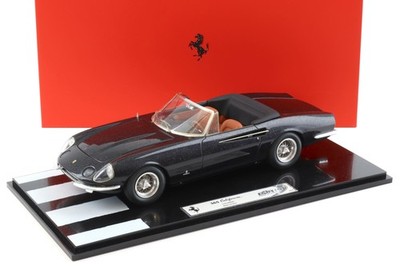 1:18 BBR Ferrari 365 California Spider black Rain Version with display - Limited