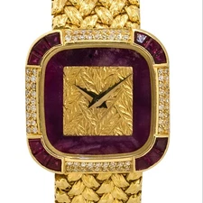 Piaget 4925D2 18k Yellow Gold Diamond & Ruby Ladies Watch