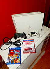 Sony PlayStation 4 Pro 1TB White Console  2 Controlers  2 Games  Cords