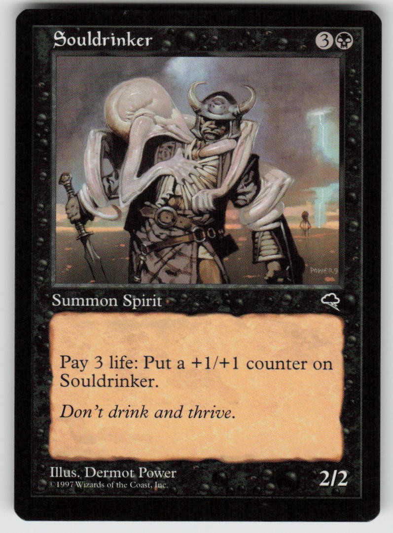Souldrinker Uncommon Tempest 158 MTG Lightly Played 1997