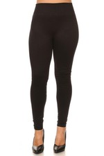 Thick Solid Basic Plus Size Leggings