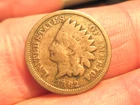 1862 INDIAN HEAD CENT/PENNY, FREE SHIPPING  (#262E)