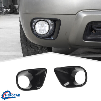 2X Front Fog Light Bezel Trim Decor Cover Ring For Chevy Avalanche Tahoe 2007-13