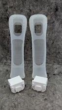 2 x Original Nintendo Wii Motion Plus Adapter Attachment White RVL-026 w/ Cases