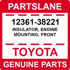 12361-38221 Toyota OEM Genuine INSULATOR, ENGINE MOUNTING, FRONT