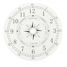 White Aluminium Time And Tide Tidal Clock Dia...