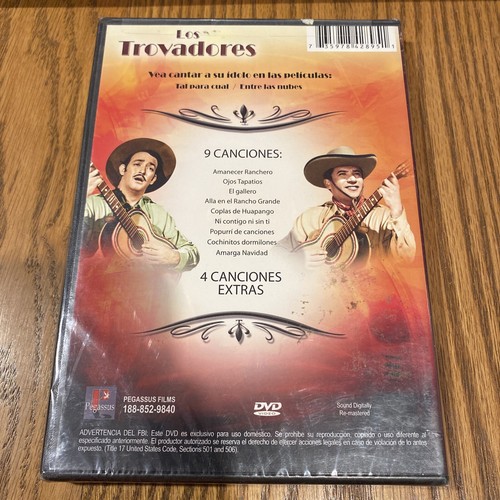 Jorge Negrete/Miguel Aceves Mejia : Los Trovadores DVD NEW - Picture 2 of 2