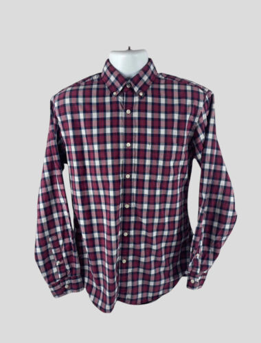 J.Crew Men’s Medium 15-15 1/2 Plaid Dress Shirt Long Sleeve Button Down Collared - Imagen 2 de 11