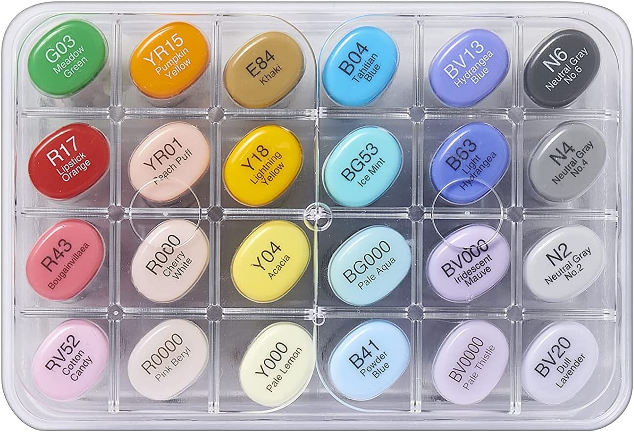 Copic Sketch Marker - 24 Unique Colours - Manga Marker Refillable (2)