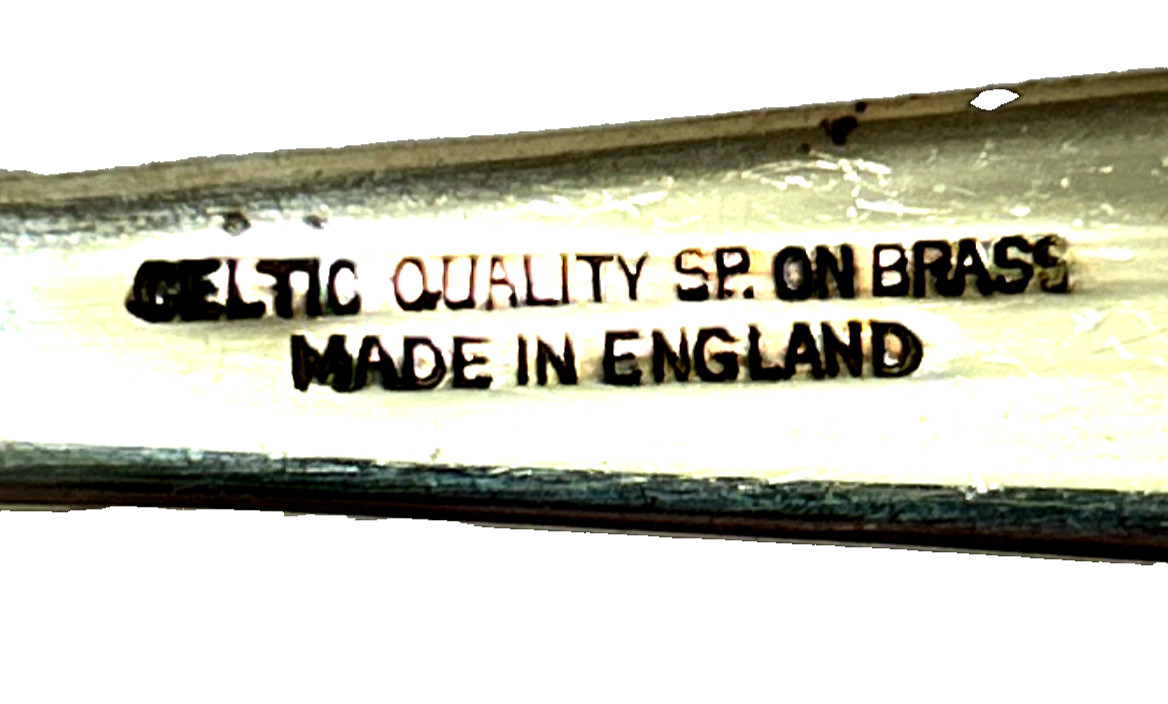Vintage Celtic Quality SP. Serving Fork With Spoon Made In England 9 - 1/2" Long