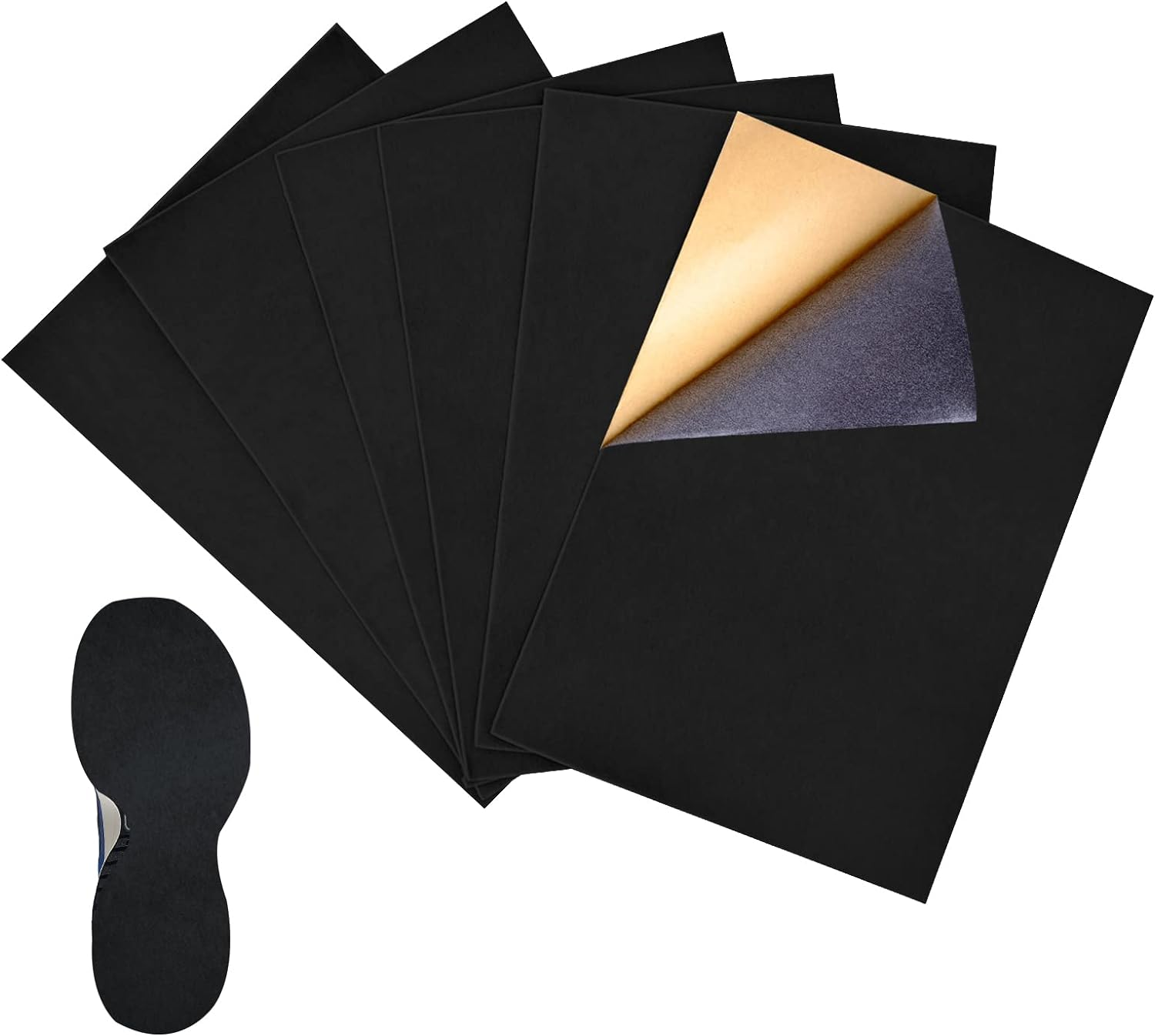 6 Pieces StickOn Faux Suede Soles for Dance Shoes, FrictionReducing