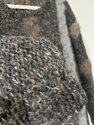 【ISSEY MIYAKE】Geometric Wool Knit ISSEY MIYAKE 3D Knit 80S Geometric Vintage M mens Multicolor Wool