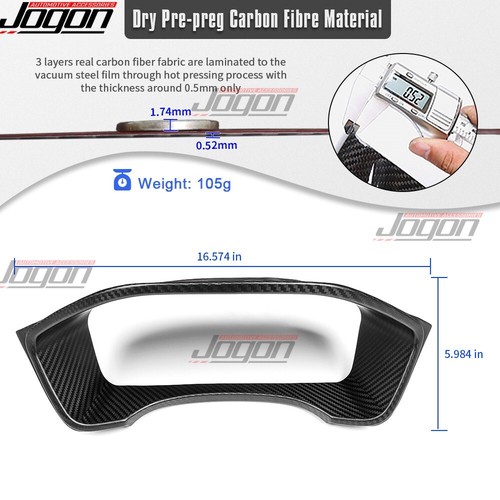 Matte Carbon For Acura Integra Type S 2023+ Odometer Cluster Digital Gauge Cover - Picture 5 of 14