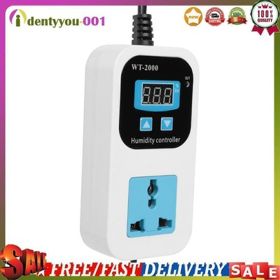 110-220V Digital Humidity Controller Moisture Control Switch Socket Sensor DE