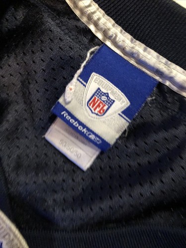Rebook On Field NFL Chicago Bears Lance Briggs Jersey #55 Blue Mens Size 50 Wear - Picture 7 of 15