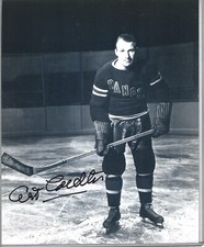 RARE ART COULTER, NYR HOF (DEC. 2000) AUTOGRAPHED 8 X 10 PHOTO !!