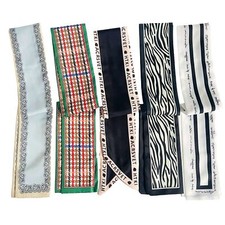 5 Pack Purse Scarf for Bags Silk Head Scarf for Hair Handbag Women Scarfs Ban...
