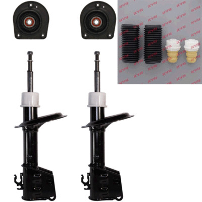 2x Stossdämpfer vorne + 2x Domlager + Schutzsatz Fiat Doblo 