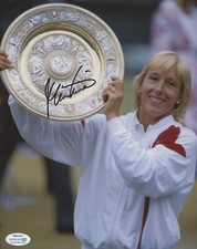 Martina Navratilova Tennis Autographed Signed 8x10 Photo ACOA