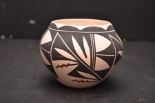 Vintage ACOMA PUEBLO VASE POTTERY POT NATIVE ...