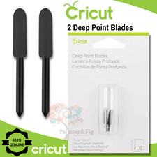 Cricut Deep Point Blades - Replacement Blades x 2, Fits ALL Machines GENUINE